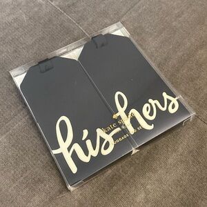 Kate Spade “Off We Go” Luggage tag set - Marriage, Wedding, Couples, Bridal